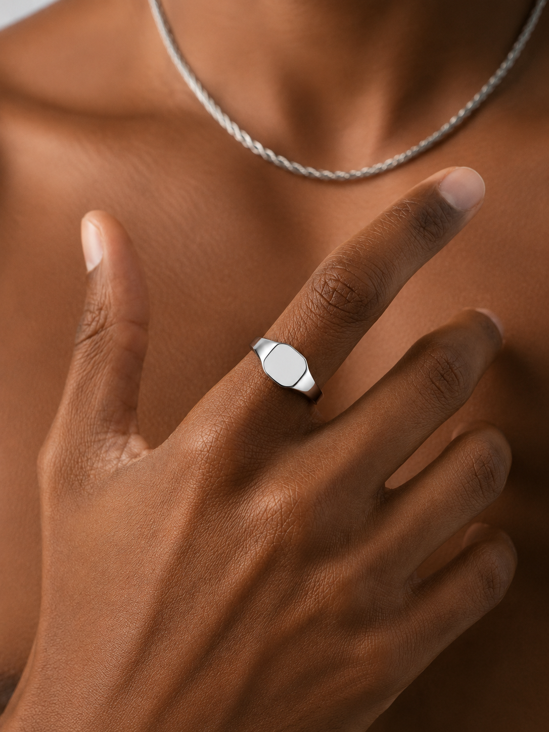 Bague Signet Minimaliste